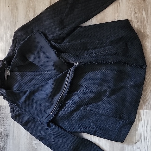 Vince Frayed Edge Tweed Jacket - Picture 3 of 8